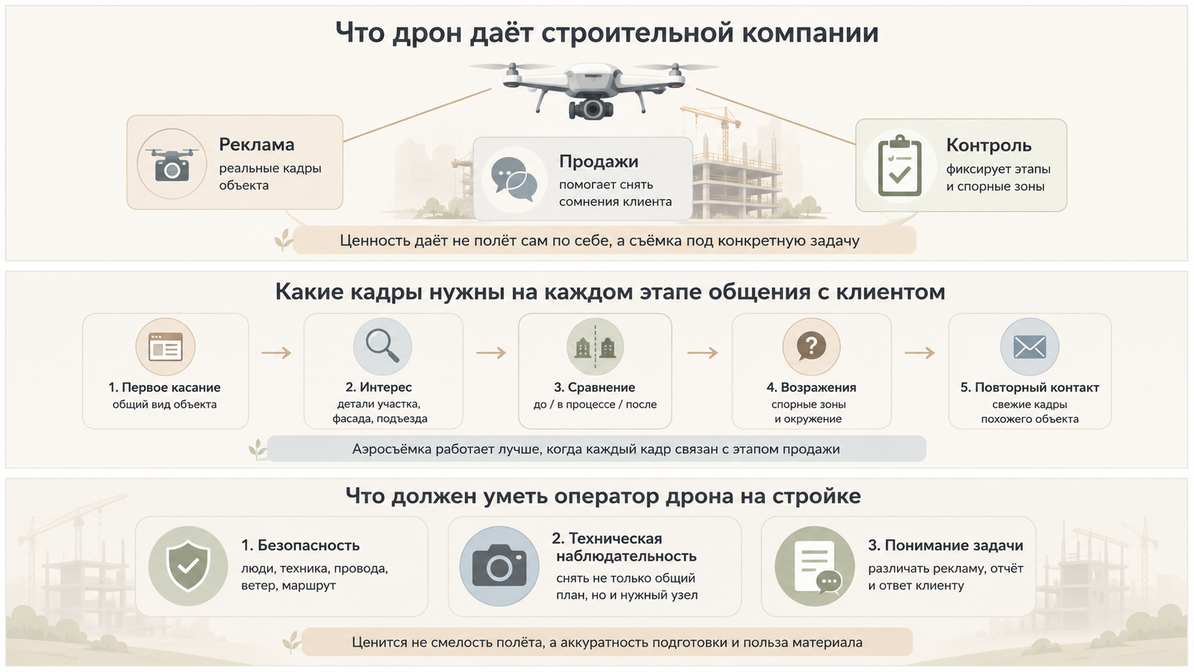 Почему дрон стал частью строительных продаж